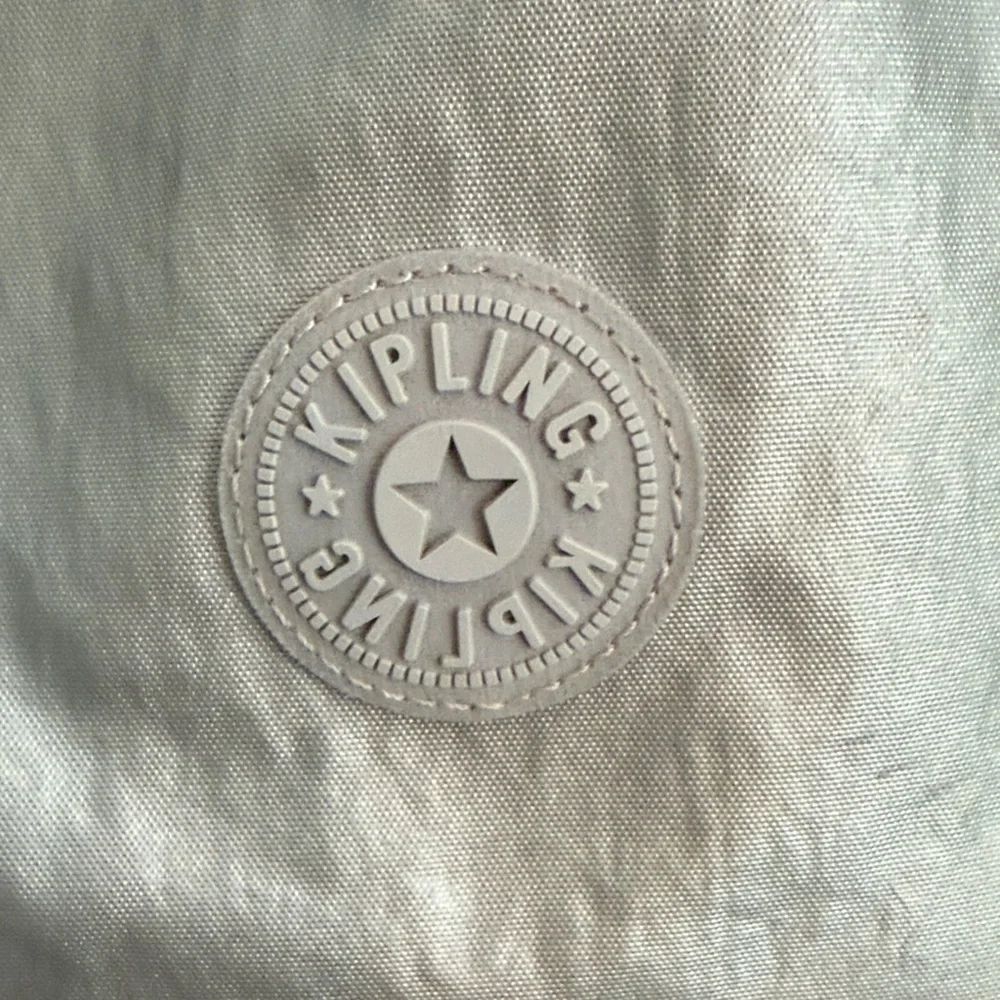Kipling Metallic Silver Backpack - Picture 3 of 16